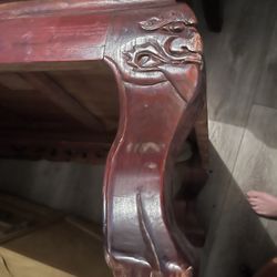 Antique Japanese Low Sit On Floor Style Dining Table