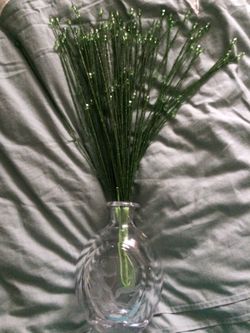 Krelland Crystal Glass Vase/Decanter w./Beaded Stems