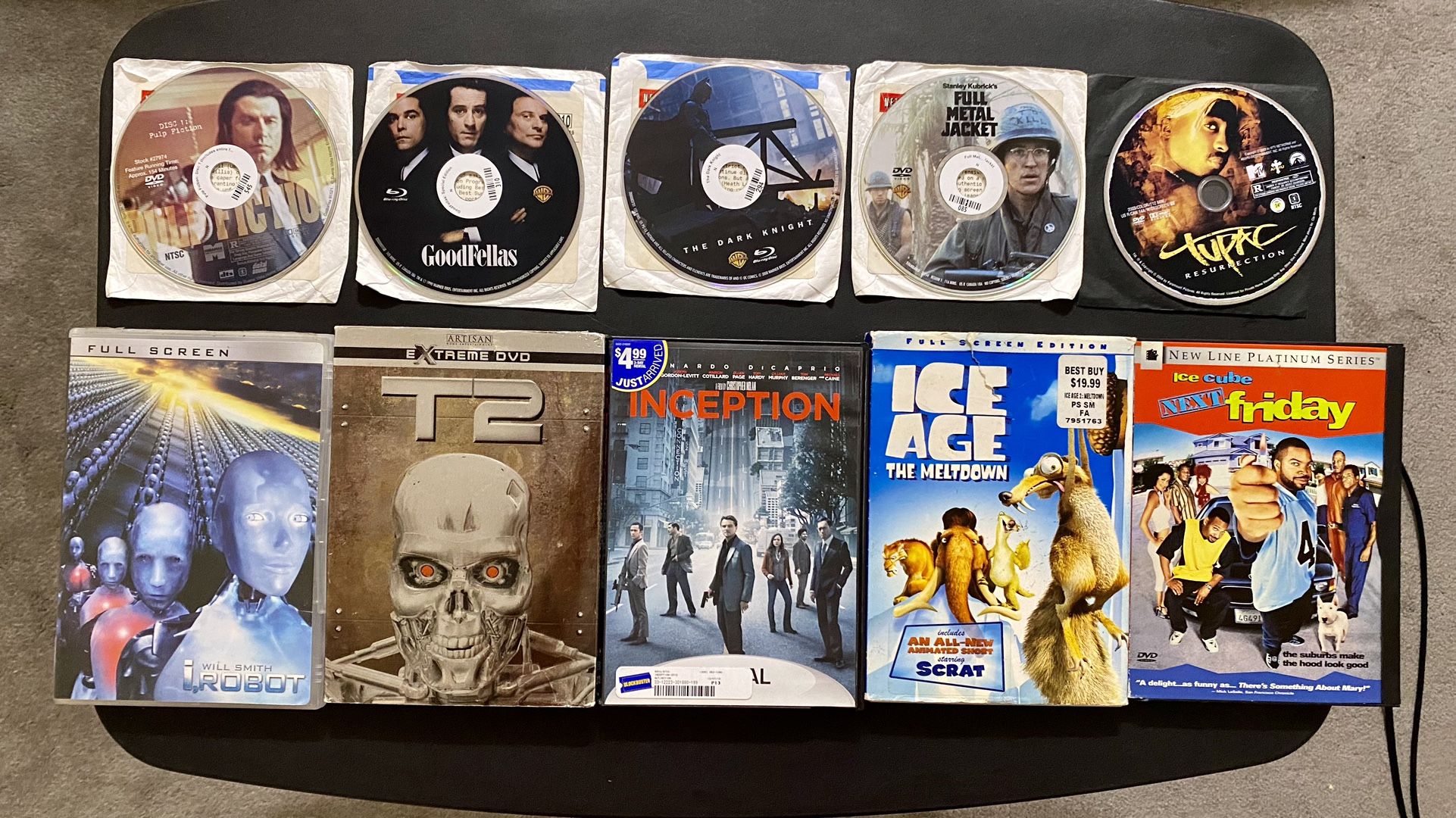 10 Classic Movies. DVD & Blu-ray Discs For Sale Including Batman: The Dark Knight, Ice Age, Terminator 2, Inception, Ect