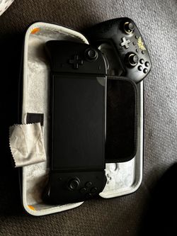Nintendo Switch + 512GB SD Card + PowerA Controllers + Case