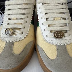 Gucci Women’s Beige Sneakers – Size 7 (EU 37) – Authentic 