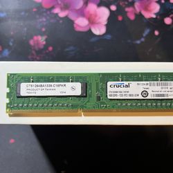 DDR3 Ram Stick 4gb (Crucial) 