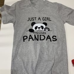 PANDA BEAR SHIRT / JUNIORS SIZE XL / BRAND NEW 