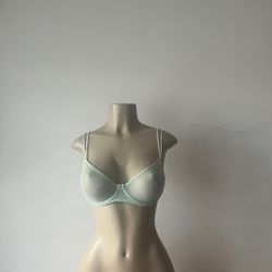New Pastel Green Sheer Non-wire Bra