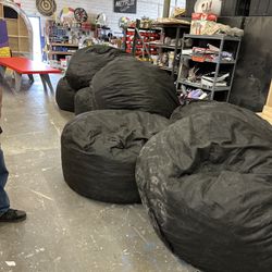 Ex Large Bean Bag Chair &  Red Cover 