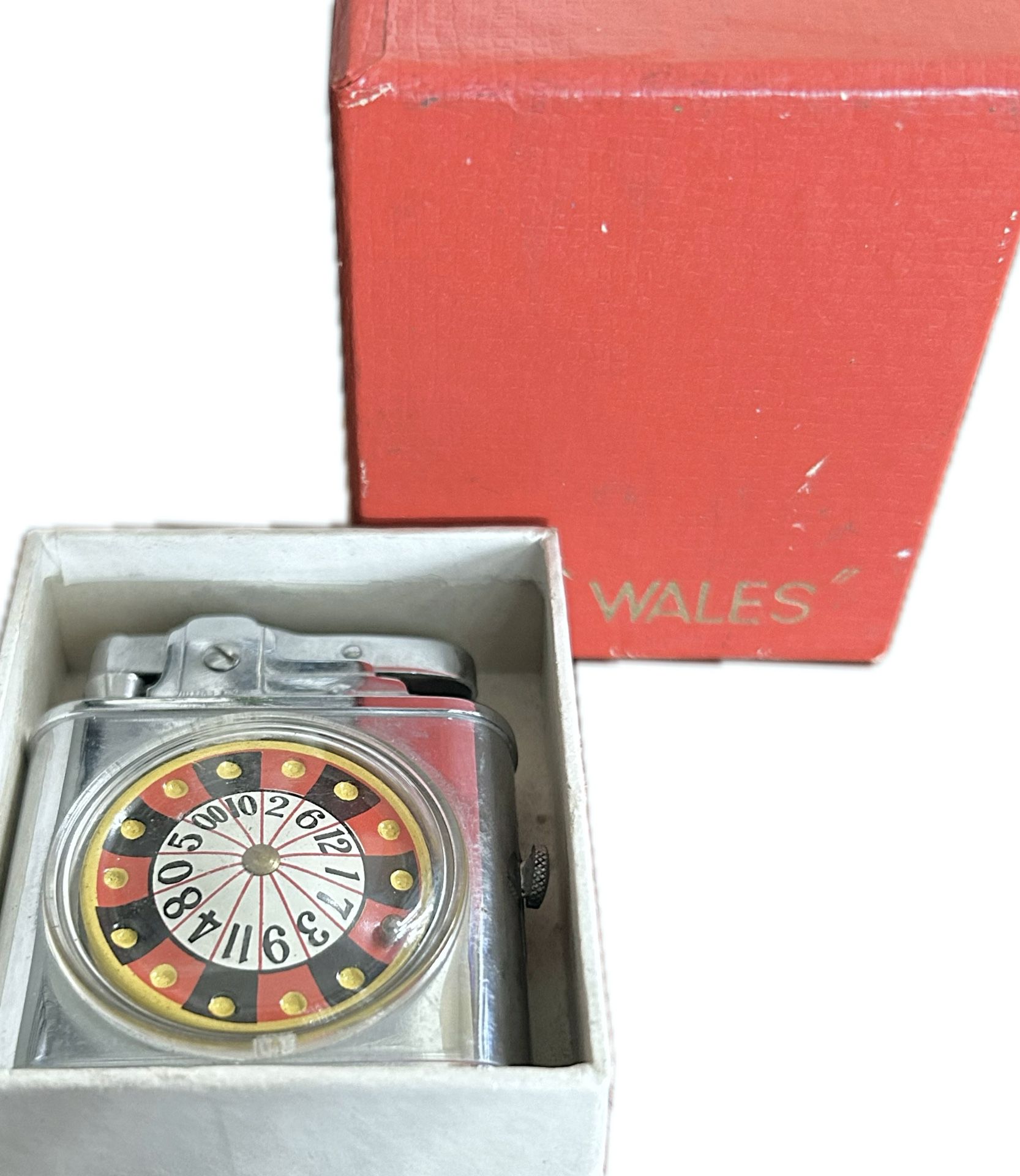 Mid-1900s “Wales” Monte Carlo Antique Roulette Lighter Fine Action