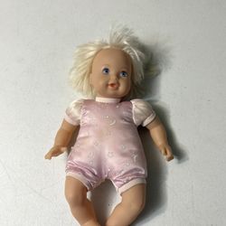 Shining Stars Baby Doll 2001 Mattel Glow In Dark Pink Star Doll
