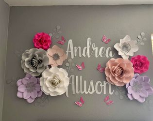 Paper flowers decoration