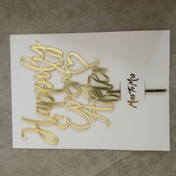 Happily Ever After Cake Topper