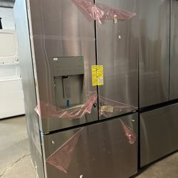 ❄️ NEW GE - 25.6 Cu. Ft. French Door Refrigerator with Space-Saving Ice Maker - Stainless Steel Model GFE26JYMFS