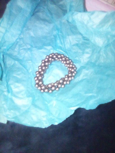 Weaved Faux Pearl bracelet 