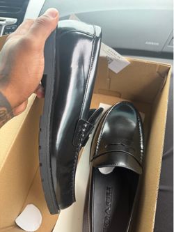Coach Reagan Leather Loafers – Men’s Size 10D – Black