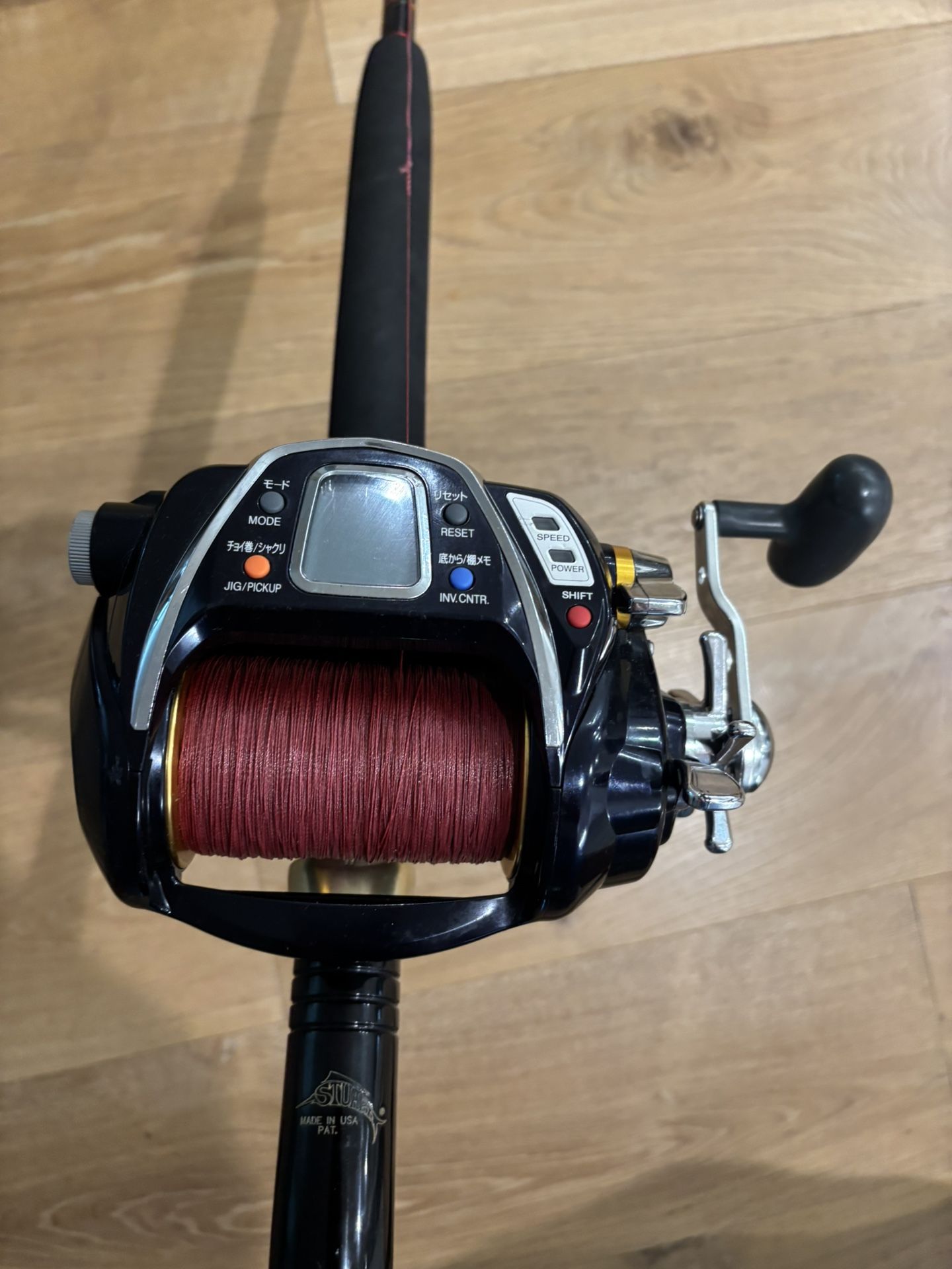 Daiwa megatwin Seaborg, 1000 MT deep drop Fishing Rod and electric Reel