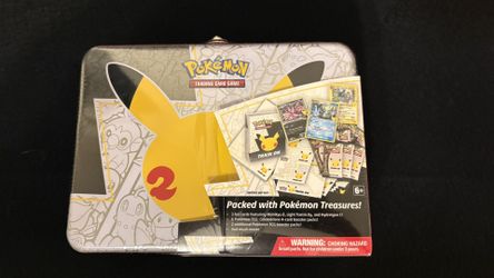 Pokémon 25th Anniversary Celebration Treasure Chest Lunchbox Tin