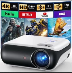 4K Support Native 1080P Home Projector