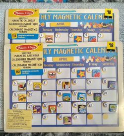 Melissa and Doug magnetic kids calendars
