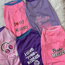 Dog Shirts 5 Pack, Size large