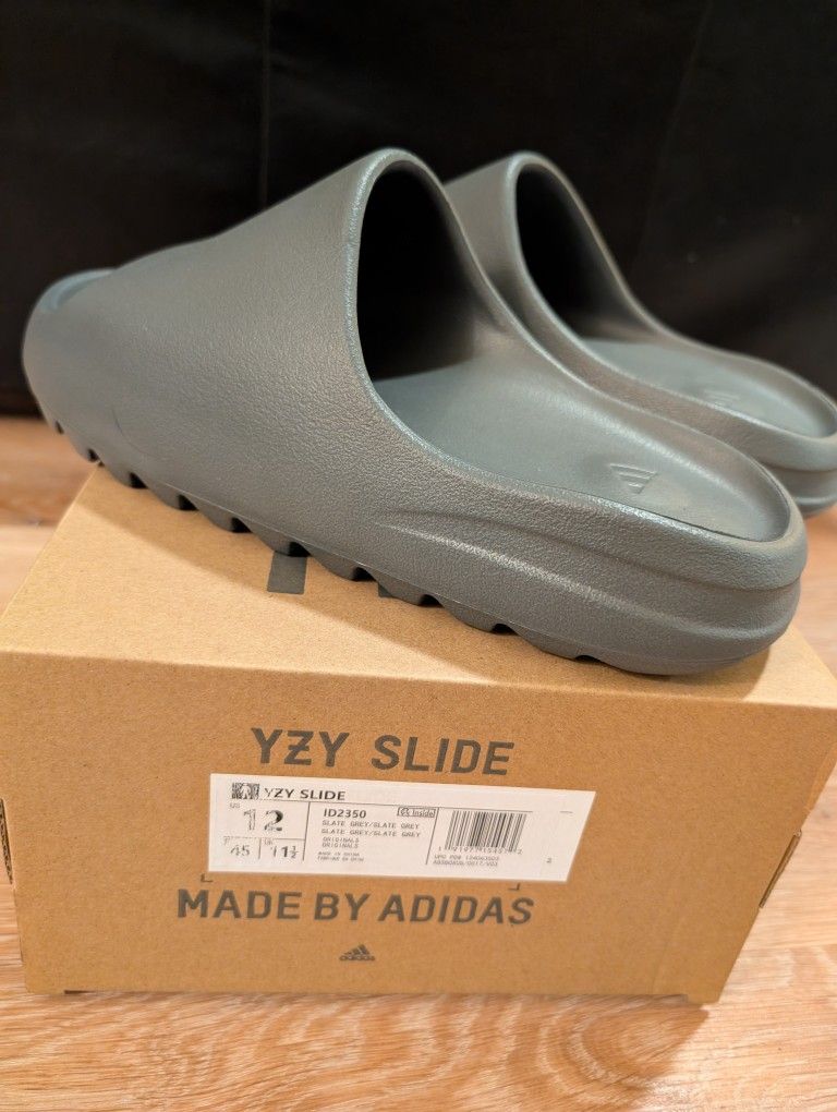 Adidas Yeezy Slide Slate Gray Size 12