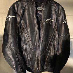 “alpinestars” Leather Motorcycle Jacket, Really Nice Condition!!!