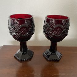 Vintage Avon Cape Cod Cordial Goblets Set of 2