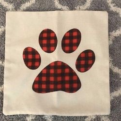 Paw Print Pillow Cover (brand new) 