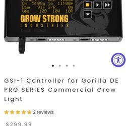 GSI1 DIGITAL LIGHTING CONTROLLER GROW STRONG INDUSTRIES