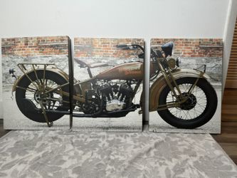 Harley Davidson Wall Art 3 Piece