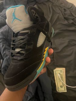 Air Jordan 5 Black Teal Sneaker