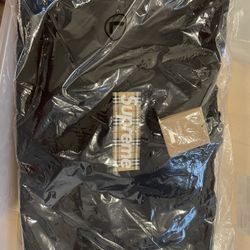 Supreme Burberry Box Logo Hoodie - Black Large