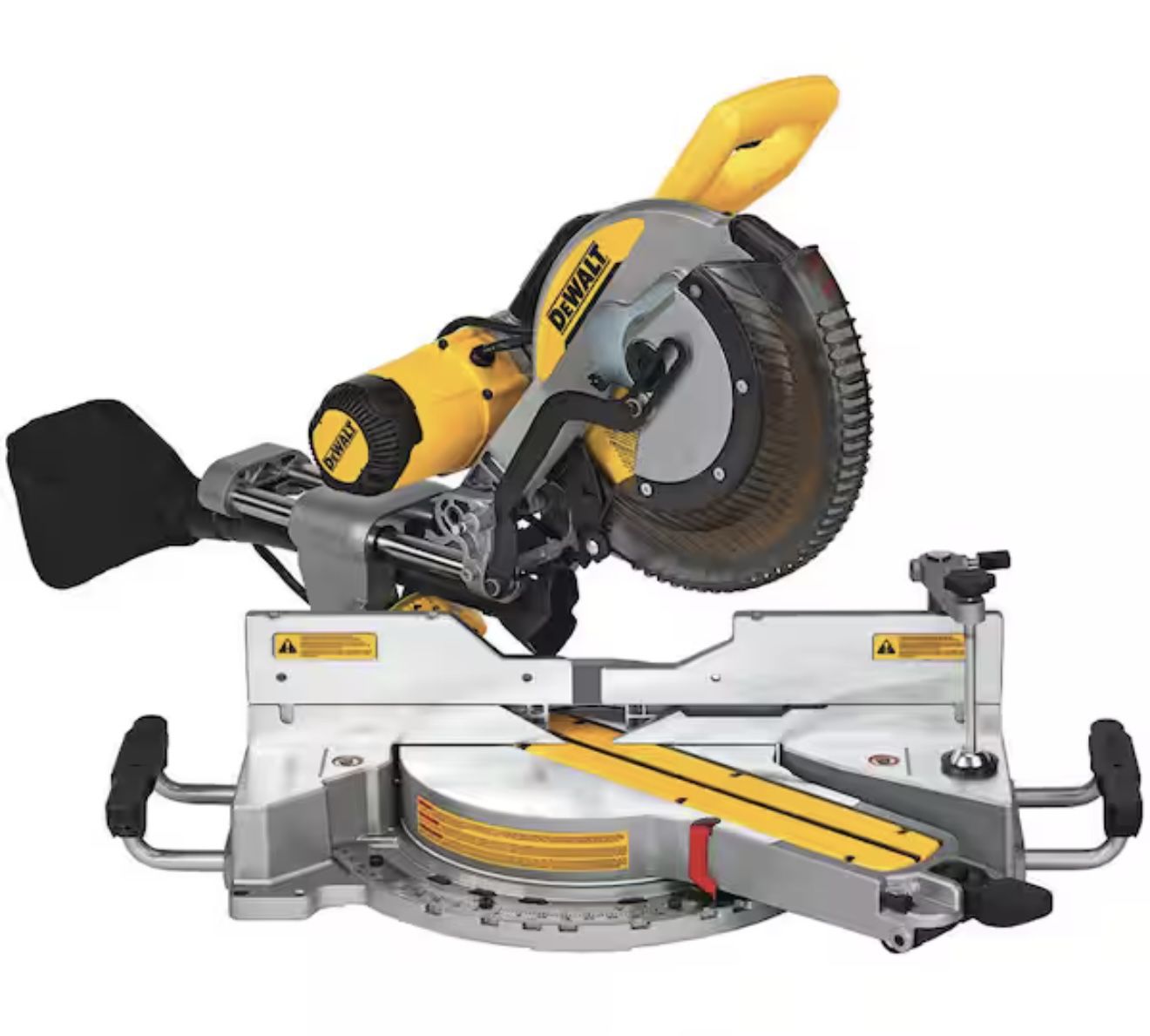 DEWALT 15 Amp Corded 12 in. Double Bevel Sliding Compound Miter Saw, Blade Wrench and Material Clamp