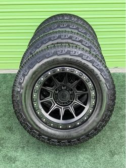 17” American Racing Wheels & All Terrain Tires Set - 6x5.5 / 6x139.7 Bolt Pattern