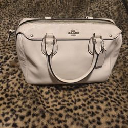 Vintage white coach purse