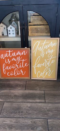 Fall wall art ($15 each or both for $25)
