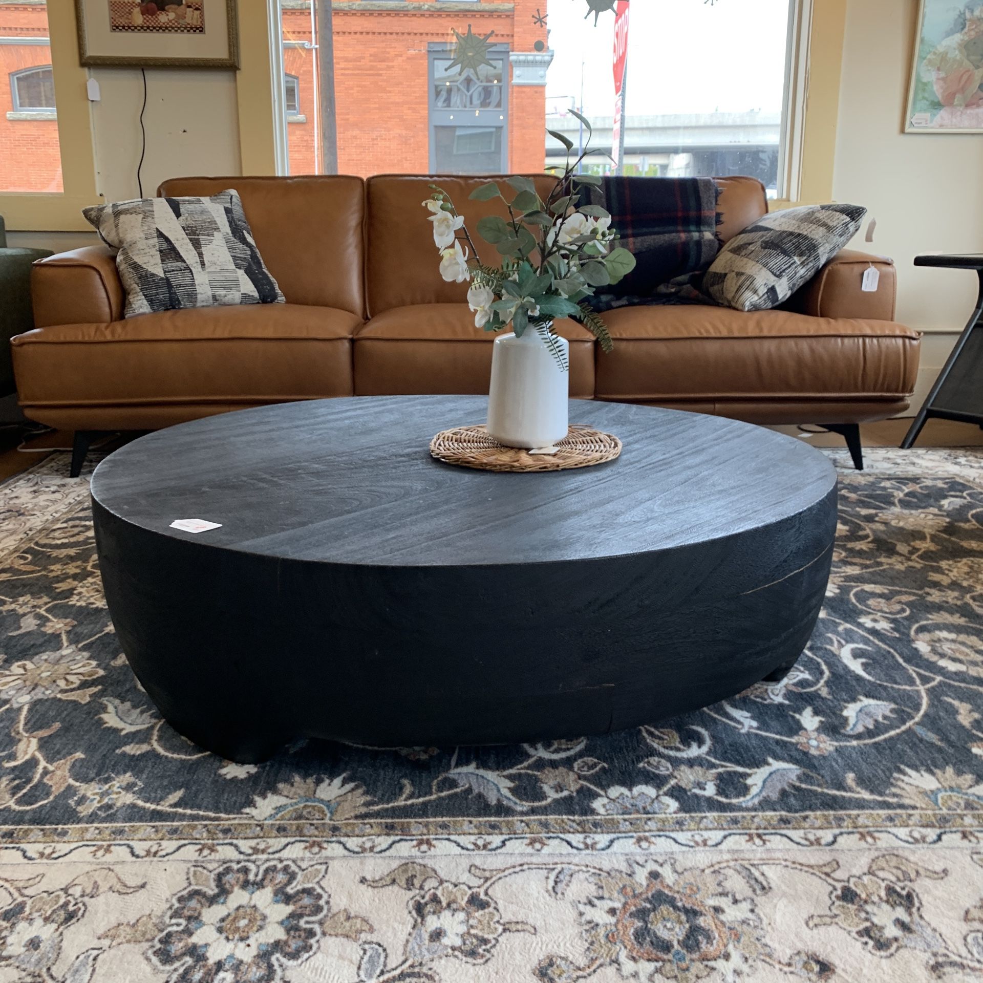 Solid Wood Round RH Coffee Table