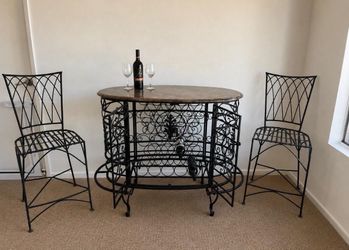 Wine Bar Table and Chairs Set