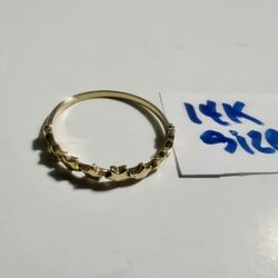 14K Solid Gold Wedding Ring Size 7