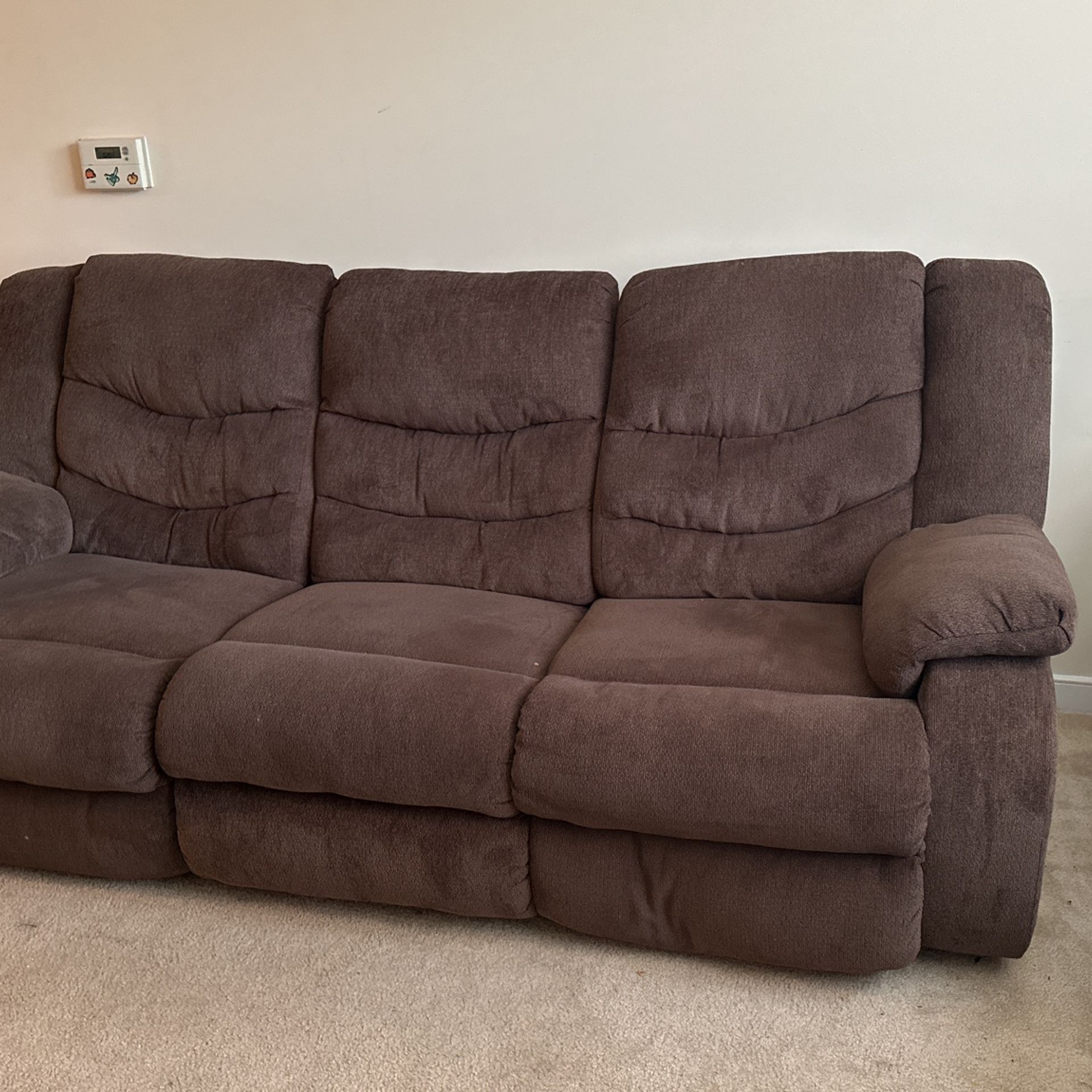 Scranto 86'' Reclining Sofa Manual Recliner