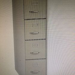 FOUR DRAW LEGAL FILE CABINET— LIKE NEW
