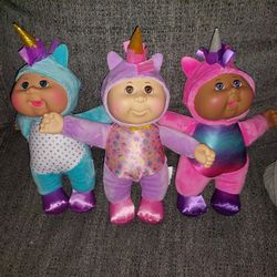 Cabbage Patch Kids - 3x Set - Mythical Friends (Unicorn) 