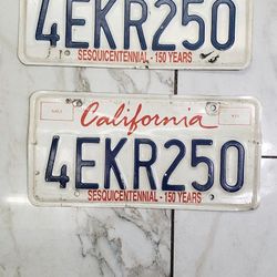 Two License Plates With Same Numbers...