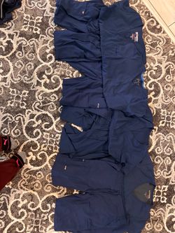 LOT OF 4 Grey’s Anatomy by Barco Navy Blue Scrub Sets - Tops XS / Bottoms S