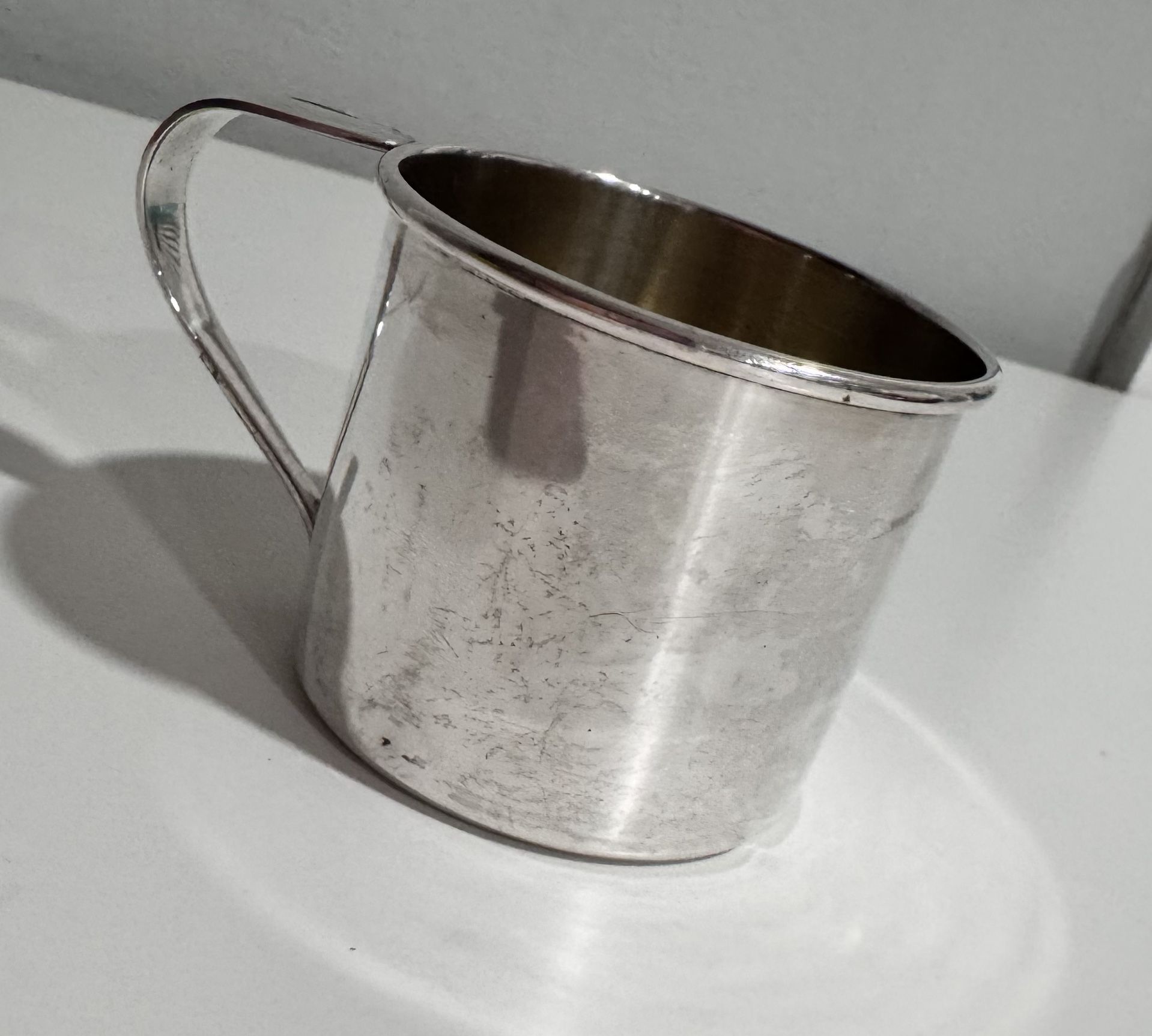 RARE Sterling Silver Lasting Spring 1949 collectible heirloom child cup 56.12g