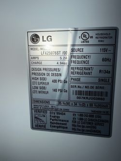 FREE LG fridge