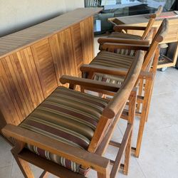 Solid Teak Outdoor Patio Furniture-11 Pieces