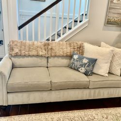 Pair Of Light Gray Sofas 