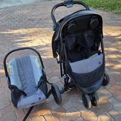 Newborn Baby Stroller And Carseat