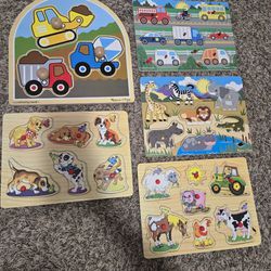 Lot Of  Wooden Puzzles