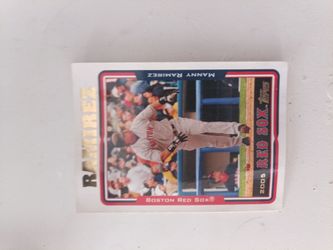 2005 Topps Manny Ramirez Chrome edition Baseball Card
