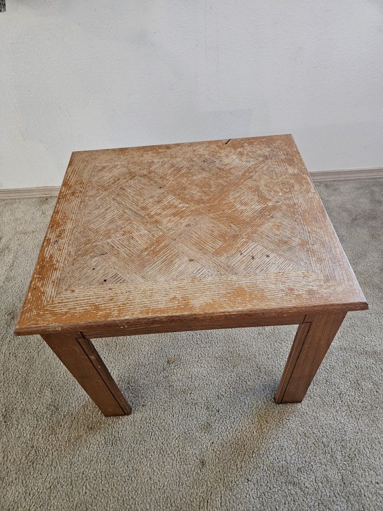Wooden End Table