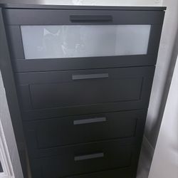 IKEA Brimnes 4-drawer Dresser + Bedside Table